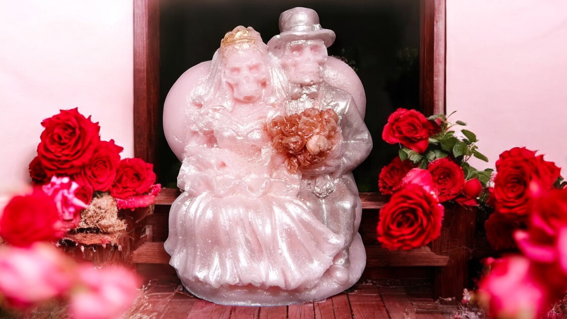 (image for) Halloween Bruidspaar Zeepje met Mica