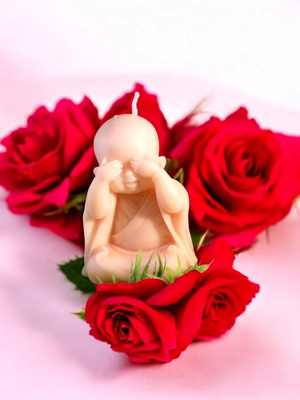 (image for) Boeddah met Handen voor Zijn Ogen Kaars